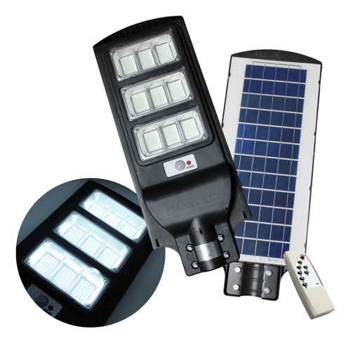 Suburbana Led 300w (1500w) Con Control Remoto Y Panel Solar