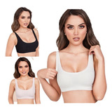 Set 3 Brassiere Color Negro, Nude Y Blanco  810-56