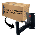 Mayoreo 8 Soportes P Bafle D Pared Acero Empotrar Colgar