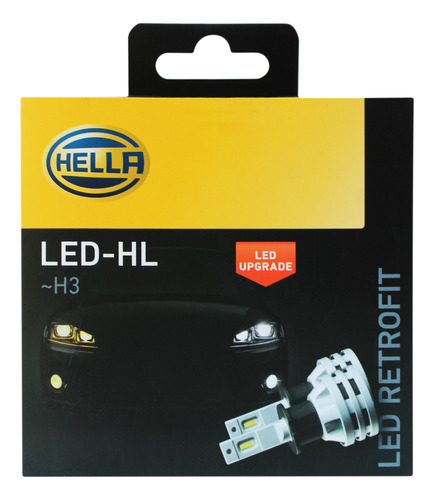 Foco Led H3 Hella Retrofit 6500k 200%+luz 12/24v 19w