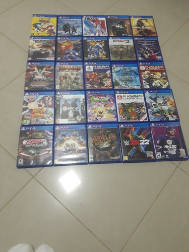 Lote De Jogos Ps4 Midia Física 25 Títulos 