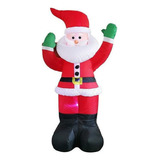 Papá Noel Inflable Con Decoración Navideña Led De 1,8 M