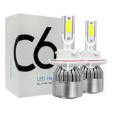 Faros Led Automotrices C6 H4 9004 9007 H13 De Alta Y Baja Lu