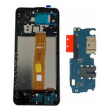 Frontal Tela Display C/aro A02 A022 Oled Premium + Conector