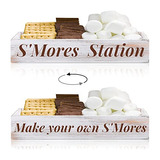 Caja De Estación De S'mores, Soporte De Barra De S'mor...