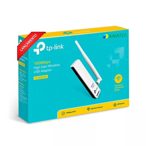 Adaptador Usb Wireless 150mbps Tp-link Tl-wn722n 