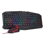 Kit Gamer Redragon (auriculares/mouse/teclado/mousepad) Color Del Teclado Negro