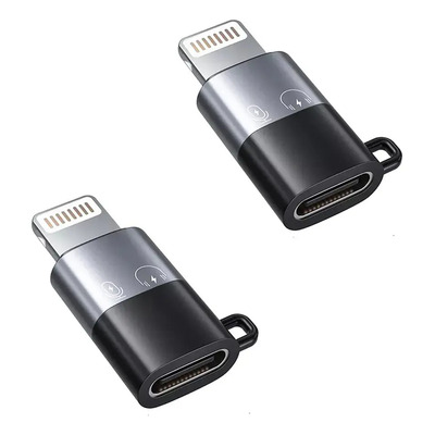 2pzs Adaptador Usbc Hembra Lightning Macho Para Iphone Audio | Meses sin interés