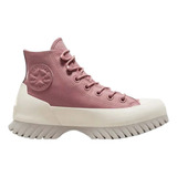 Converse Bota Lugged 2.0 De Piel Rosa/gris Claro