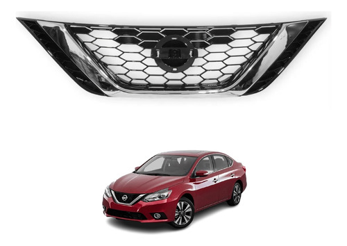 Parrilla Nissan Sentra 2016 2017 2018 2019 62310-3yu0a Cromo