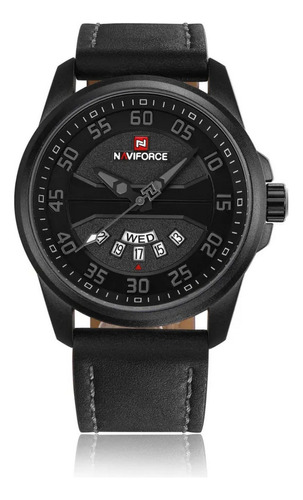 Reloj Naviforce Original Nf 9124 Cuero Hombre + Estuche