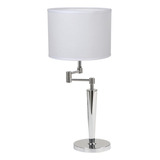 Velador Brazo Movil Moderno Led Living Habitacion Cromo Lds