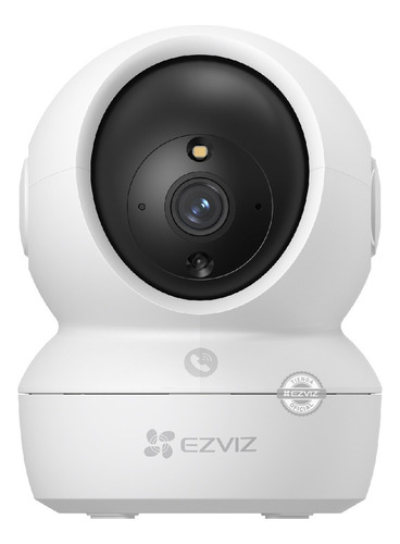 Cámara De Seguridad Domo 360° Con Visión Nocturna Ezviz H6c Bidireccional Color Blanco