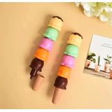 Lapiz Destacador Cono Helado Kawaii 5 Colores