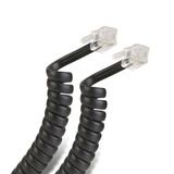 Cable Espiral Para Auricular Steren Plug Rj9 A Plug Rj9 4.5m