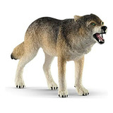 Figurina Lobo Gris De Schleich, Compatible Con Regalos Para 