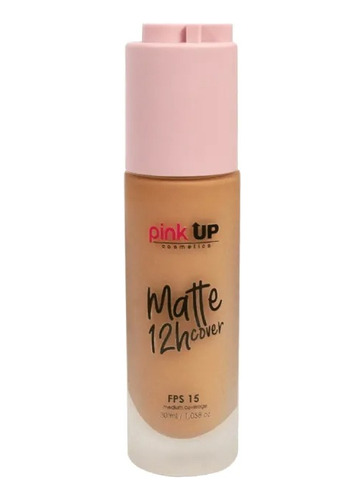 Base De Maquillaje Alta Cobertura Matte Cover 12 Hrs Pink Up