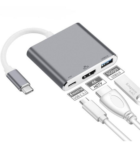 Adaptador Usb Tipo C Hdmi Dex Para S10 S20 S21 S22 S23 S24 