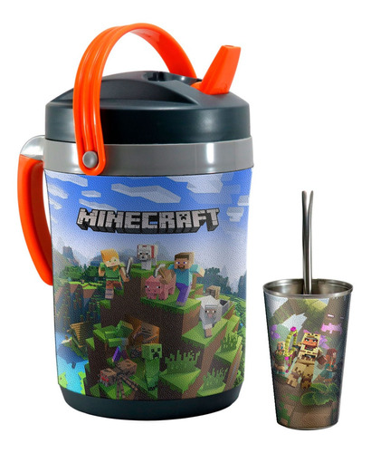 Set Terere Termo Vaso Bombilla, Minecraft