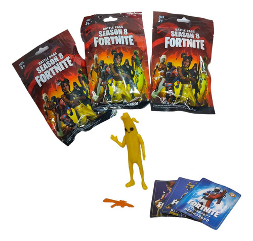 Pack X3 Sobres Fortnite Figuras Coleccionables Sorpresa