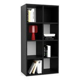 Biblioteca Moderna Organizador Living Rack Decoración Color Negro