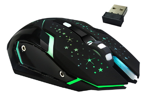 Mouse Gamer Wb-911 Retroiluminado 3200 Dpi Inalambrico Usb