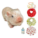 Mini Piggy Doll Reborn Piggy Toy Boneca De Silicone Estilo A