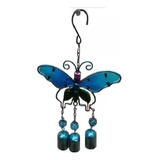 Mariposa Mini Campana Y Vitral Colgante