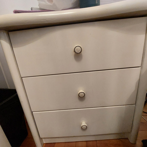 Mueble Laqueado Blanco Con Cajones Usado Retiro X Colegiales