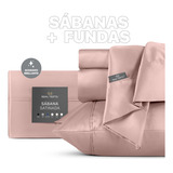 Real Textil Sabana De Satin Matrimonial Lujosa Y Sedosa Funda De Almohada Elegante Para Todo El Año Juego De Sabanas Color Rosa