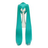 Cosplay Hatsune Miku Personaje De Anime Peluca Blue Lake