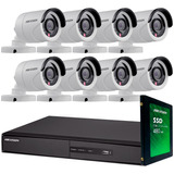 Kit Seguridad Hikvision Dvr 16 Canales + 1tb + 8 Camaras