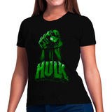 Blusa Feminina Hulk Herói Incrível Baby Look T-shirt