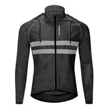 Chaqueta Reflectante Corta-vento Cycling Corrida C/ Bolsos [