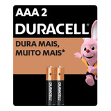 Pilha Alcalina Duracell Palito Aaa C/2