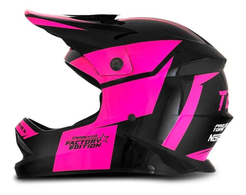 Capacete Motocross Para Meninas Pro Tork Factory Edition