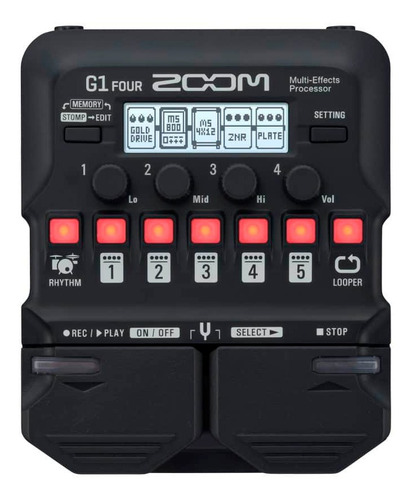 Pedaleira Zoom G1 Four Multi Efeitos Para Guitarra