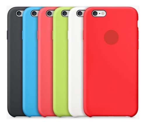 Funda Silicone Case Para iPhone 6 6s 6plus 6splus Colores