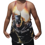 Camiseta Regata Masculina, Musculação Batman Rcm-75