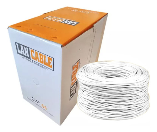 Cabo Rede 305m Cat5e 4 Pares Cftv Utp Lan Connect 