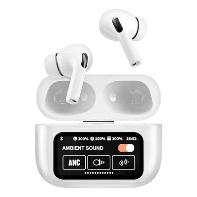 Audífonos Bluetooth 5.4 Tws Con Smart Pantalla Táctil Juego
