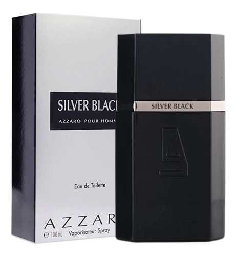 Azzaro Silver Black Eau De Toilette  100ml + Nf