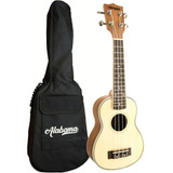 Alabama Us-301 Ukelele Soprano Con Funda Y Tapa Sólida