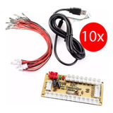 10x Placa Zero Delay Usb P/ Controle Arcade Pc, Raspberry