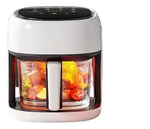 Freidora De Aire Digital Air Fryer Canasta Vidrio 6l Cristal