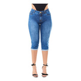 Calça Jeans Capri Skinny Cintura Alta C/ Lycra Mega Promoção