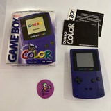 Nintendo Game Boy Color Uva Morado En Caja Completo