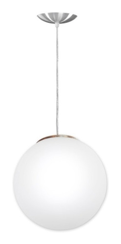 Pendente Lustre Globo De Vidro 30x30 Leitoso C/ 3 Metros Fio