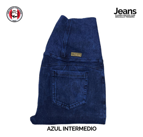 Jeans Fajero Reductor Con Bolsillos ( Nieves Original ) 