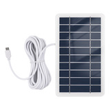 Carregador De Painel Solar Portátil 2w 5v Impermeável Com Mi